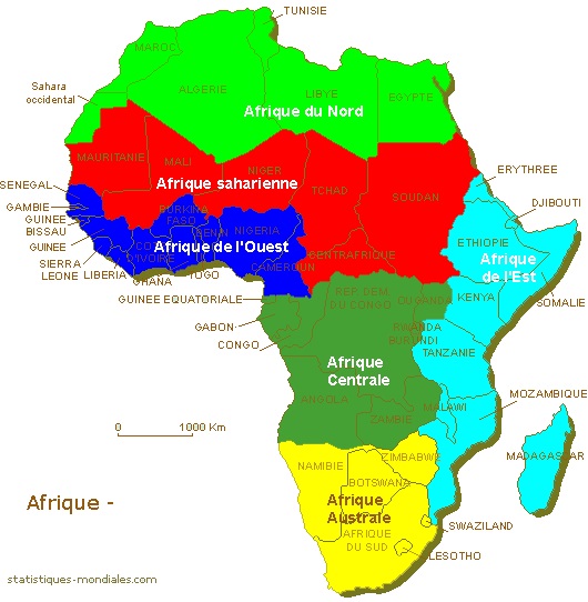 afrique geographie - Image
