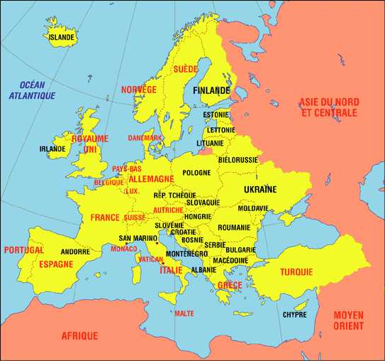 carte europe de l est images et photos